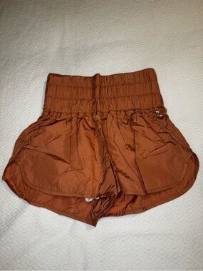 FP Movement by Free People Rust Orange High-Waist Athletic Shorts, like new